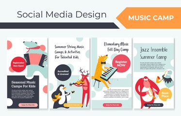 Social media design set for music camp promo