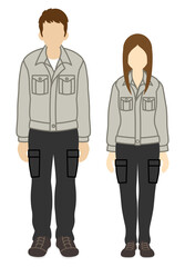 作業員 - アルバイト制服・作業着　男女