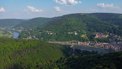 the river follows the valley