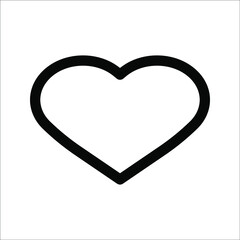 Romantic Heart Icon flat design vector in trendy style for wedding celebration.EPS 10