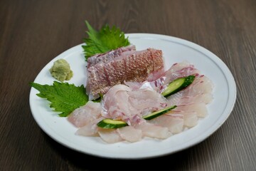 鯛の刺身
