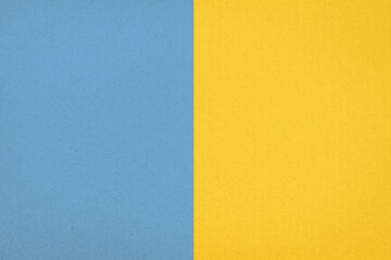 Pastel colored surface paper box abstract texture for background, blue and yellow background