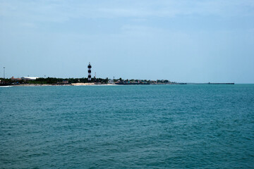 lighthouse in the sea
