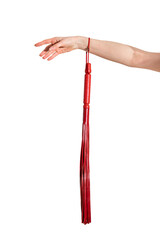 Flogger of whip in closeup 