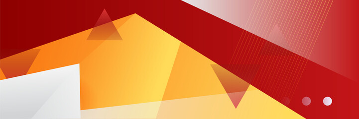 Abstract colorful polygon banner design template
