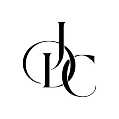 JDC monogram initial letters logo Design Vector