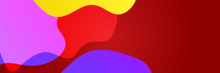 Abstract colorful polygon banner design template