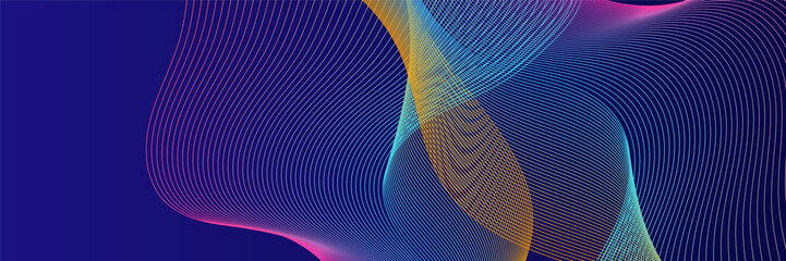 Abstract colorful polygon banner design template