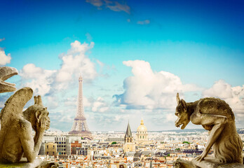 Gargoyle of Notre Dame Cathedral church