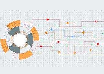 Obraz premium background with circles