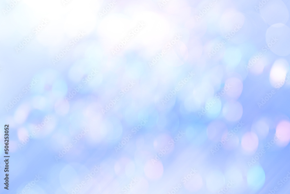 Poster abstract motion blur blue background with soft focus bokeh effect.