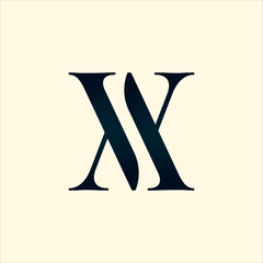 Luxury letter AV or VA logo illustration design