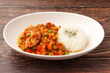 チリ料理のポジョ アルベハド