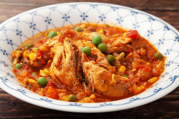 チリ料理　ポジョ アルベハド
