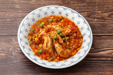 チリ料理　ポジョ アルベハド
