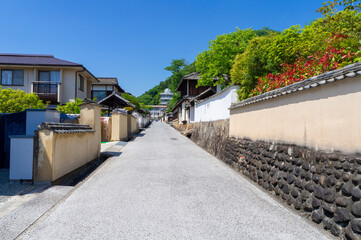 備中松山城下町の武家屋敷、5月撮影