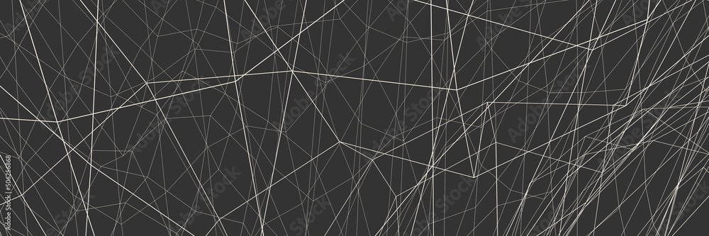 Poster gray banner or background with colored lines. net. 3d rendering.