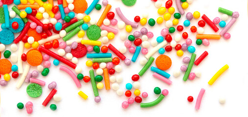 sugar decorations on a white