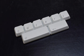 touches de clavier d'ordinateur - qwerty