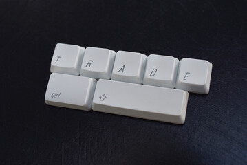 touches de clavier d'ordinateur - trade