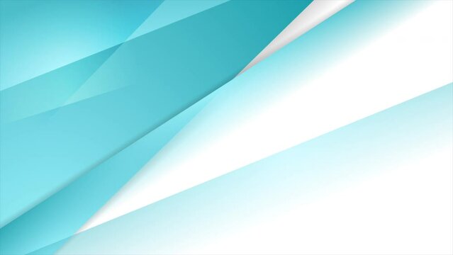 Blue smooth glossy stripes abstract motion background. Seamless looping. Video animation Ultra HD 4K 3840x2160
