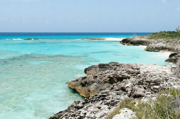 Half Moon Cay Island Rocky Shore