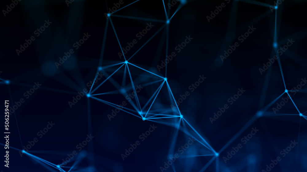Poster abstract digital connection dots and lines. technology background. network connection structure. ple