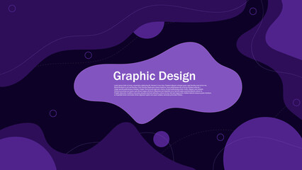 abstract purple dynamic flat shape background graphic