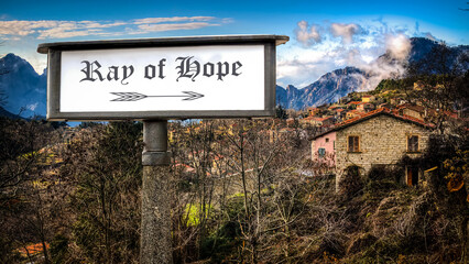 Obraz premium Sign Ray of Hope
