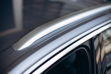 Car roof, close up photo of details