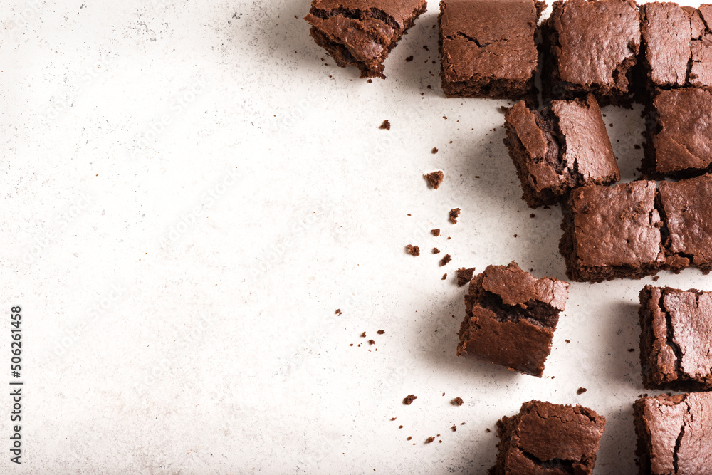 Wall mural chocolate brownies