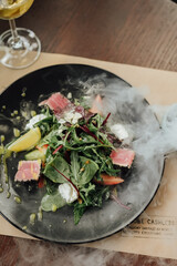 tuna salad in the smoke