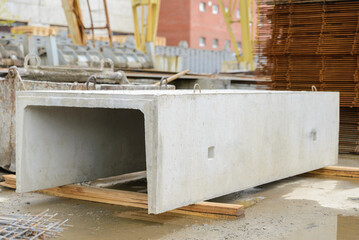 Obraz na płótnie Canvas Reinforced concrete tray.