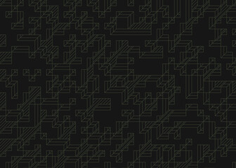 Implementation of Edward Zajec’s “Il Cubo” from 1971. Essentially a Truchet tile set of 8 tiles and rules for placement art illustration