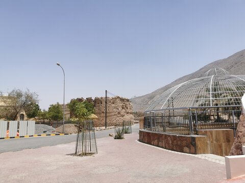 Ayn al-Kasfah in Rustaq, Oman, and it is one of the most famous hot springs in Oman