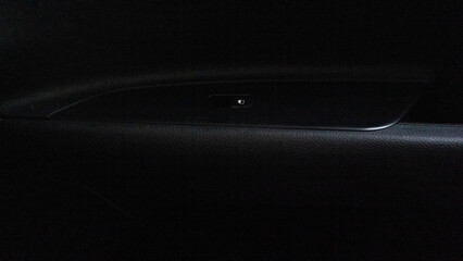 Inside view of car side window control