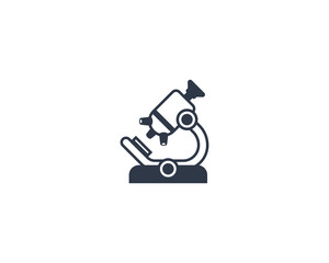 Microscope Vector Isolated Emoticon. Microscope Icon