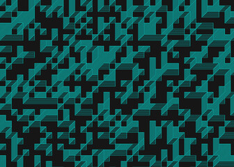 Implementation of Edward Zajec’s “Il Cubo” from 1971. Essentially a Truchet tile set of 8 tiles and rules for placement art illustration