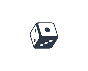 Game Die vector flat emoticon. Isolated Dice illustration. Game Die icon