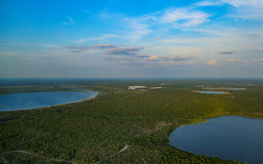Aerial View of Florida Lakes