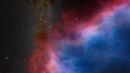 Space nebula, for use with projects on science, research, and education. Illustration