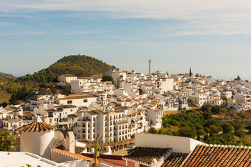 Frigiliana, beautiful white town in Malaga. Costa del Sol, Andalusia, Spain