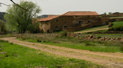 Fototapeta na wymiar Valle de Motorrita en Gúdar