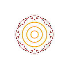 Mandala logo design in illustrator