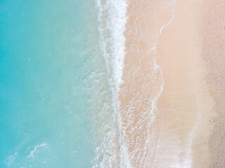 directly above overhead view of sea beach