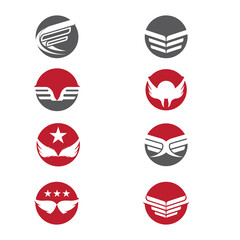 Wing  Logo Template vector icon illustration design
