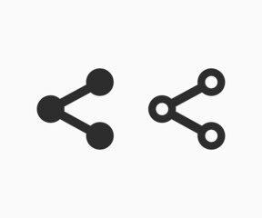 Share icon set. Share sign and symbol