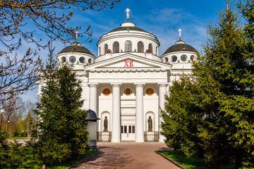 St. Sophia (Ascension) cathedral in Pushkin, Saint Petersburg, Russia