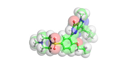 Sildenafil molecule (Viagra)