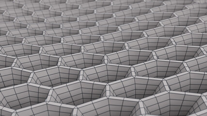 abstract honeycomb structure